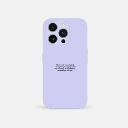 Etui dla Apple iPhone wzór NIE ZAMYDLAJ